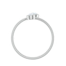Bezel Set Diamond Toi Et Moi Ring for Promise Natural - ( HI-SI ) - Rosec Jewels