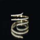 Certified Diamond Spiral Ring For Women Natural - ( HI-SI ) - Rosec Jewels