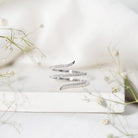 Certified Diamond Spiral Ring For Women Natural - ( HI-SI ) - Rosec Jewels