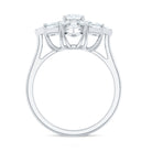 Certified Brilliant Cut Moissanite Cocktail Engagement Ring for Women D-VS1 - Rosec Jewels