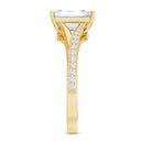 Rosec Jewels-IGI Certified 3 Carat Lab Grown Diamond Emerald Cut Engagement Ring in Split Shank