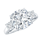 Rosec Jewels-5 Carat Cushion Cut Lab Grown Diamond Journey Ring with IGI Certificate