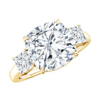 Rosec Jewels-5 Carat Cushion Cut Lab Grown Diamond Journey Ring with IGI Certificate