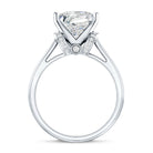 Rosec Jewels-4 Carat Princess Cut Lab Grown Diamond Solitaire Engagement Ring IGI Certified