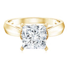 Rosec Jewels-4 Carat Princess Cut Lab Grown Diamond Solitaire Engagement Ring IGI Certified