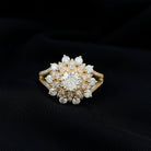 IGI Documented 1 Carat Lab Grown Diamond Statement Ring for Women Lab - ( E-VS1 ) - Rosec Jewels