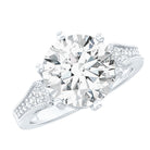 Huge 4 Carat Lab Grown Diamond Solitaire Engagement Ring IGI Verified Lab - ( E-VS1 ) - Rosec Jewels