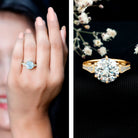 Huge 4 Carat Lab Grown Diamond Solitaire Engagement Ring IGI Verified Lab - ( E-VS1 ) - Rosec Jewels