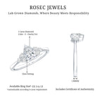 1 Carat Lab Grown Pear Diamond Engagement Ring IGI Certified Lab - ( E-VS1 ) - Rosec Jewels
