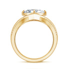 IGI Graded 3 Carat Lab Grown Diamond Princess Cut Engagement Ring with Enhancers Lab - ( E-VS1 ) - Rosec Jewels