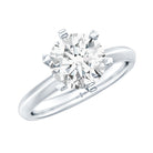 Lab Grown 2 Carat Diamond Solitaire Engagement Ring with IGI Certificate Lab - ( E-VS1 ) - Rosec Jewels