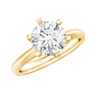 Lab Grown 2 Carat Diamond Solitaire Engagement Ring with IGI Certificate Lab - ( E-VS1 ) - Rosec Jewels