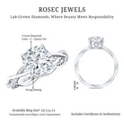 IGI Graded 3 Carat Solitaire Lab Grown Diamond Braided Engagement Ring Lab - ( E-VS1 ) - Rosec Jewels