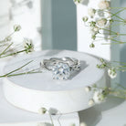 IGI Graded 3 Carat Solitaire Lab Grown Diamond Braided Engagement Ring Lab - ( E-VS1 ) - Rosec Jewels