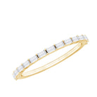Rosec Jewels-Baguette Cut Diamond Stackable Ring in Shared Prong Setting