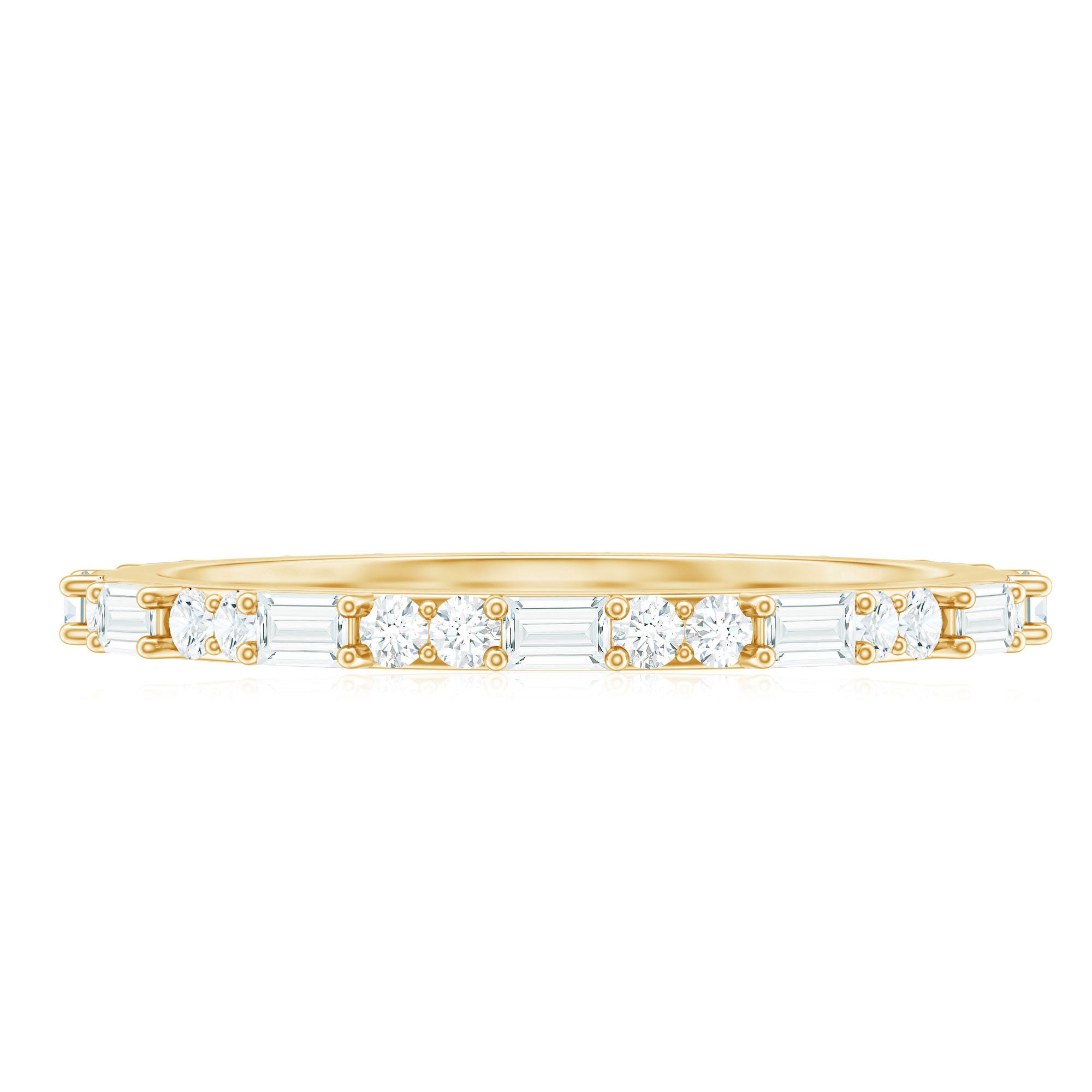 0.50 CT Diamond Full Eternity Stackable Ring Natural - ( HI-SI ) - Rosec Jewels