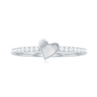 Rosec Jewels-Diamond Heart Shape Promise Ring for Her