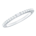 Real Diamond Half Eternity Ring Natural - ( HI-SI ) - Rosec Jewels
