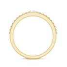 Real Diamond Half Eternity Ring Natural - ( HI-SI ) - Rosec Jewels