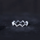 Rosec Jewels-Minimal Diamond Zig Zag Eternity Band Ring