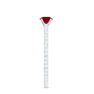 Rosec Jewels-Natural Ruby Promise Ring with Diamond for Women
