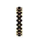 Certified Black Spinel Eternity Band Ring for Women AAA - Rosec Jewels