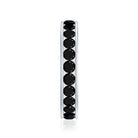 Rosec Jewels-2.75 CT Channel Set Black Spinel Eternity Ring
