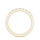 Natural Channel Set Black Spinel Eternity Ring for Anniversary AAA - Rosec Jewels