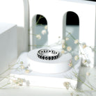 Rosec Jewels-2.25 CT Black Spinel Eternity Band Ring