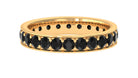 Rosec Jewels-2.25 CT Black Spinel Eternity Band Ring