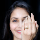 Rosec Jewels-2.25 CT Black Spinel Eternity Band Ring