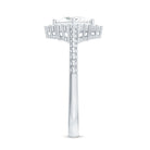 5 mm Princess Cut Moissanite Vintage Inspired Ring D-VS1 - Rosec Jewels