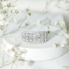 Certified Moissanite Vintage Wedding Band Ring D-VS1 - Rosec Jewels