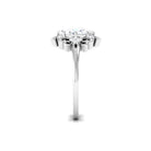 7X9mm Oval Cut Certified Moissanite Vintage Statement Ring D-VS1 - Rosec Jewels