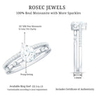 Pear Shaped Moissanite Double Band Engagement Ring D-VS1 - Rosec Jewels