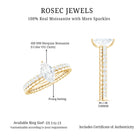 Marquise Cut Moissanite Solitaire Engagement Ring D-VS1 - Rosec Jewels