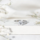 1.7 Carat Certified Cushion Cut Moissanite Solitaire Engagement Ring D-VS1 - Rosec Jewels