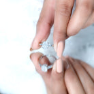 Rosec Jewels-Certified 6X8mm Solitaire Moissanite Oval Engagement Ring