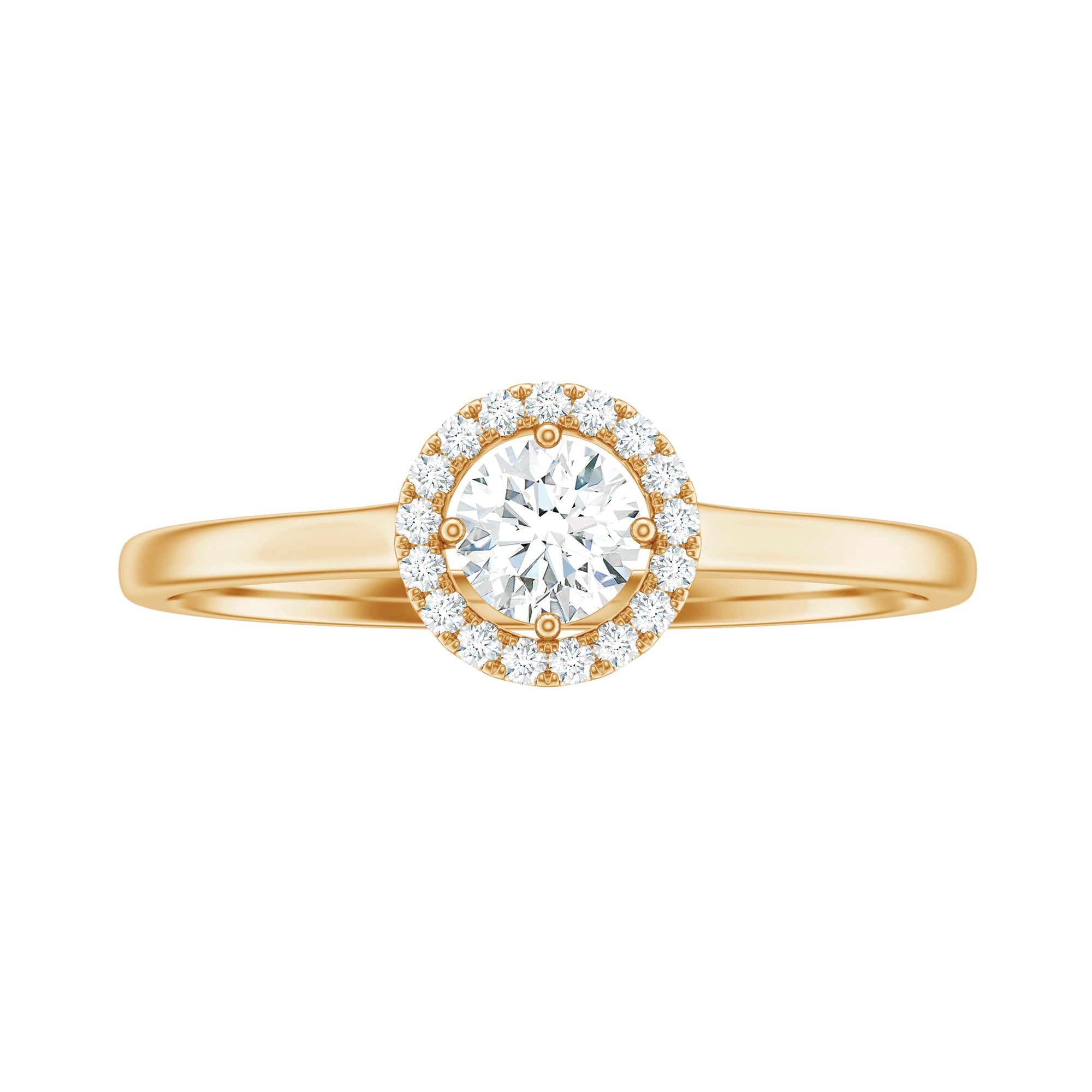 Natural 0.25 Carat Diamond Promise Ring with Certificate Natural - ( HI-SI ) - Rosec Jewels