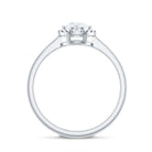 Cubic Zirconia Floating Halo Promise Ring AAAA - Rosec Jewels
