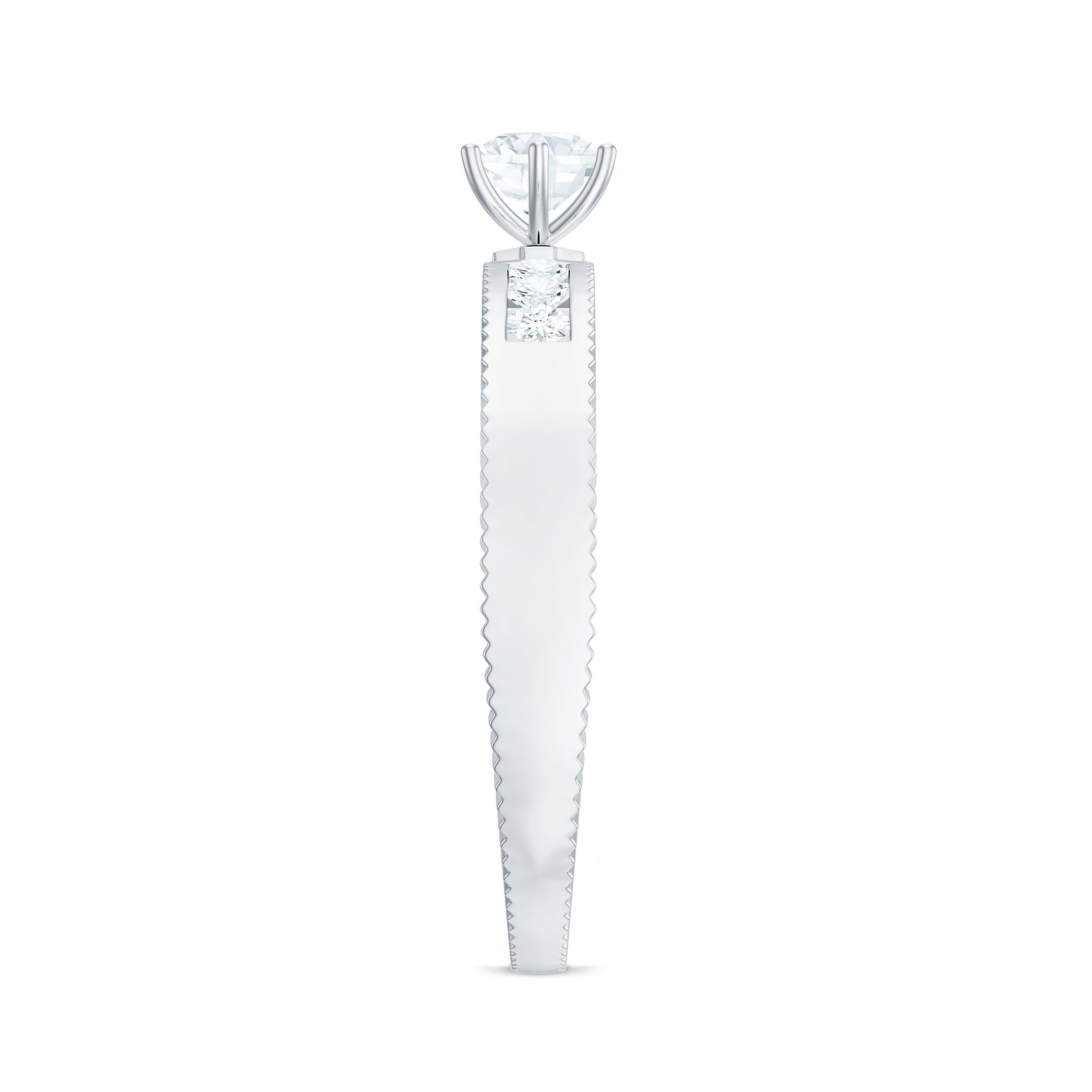 Rosec Jewels-Natural Diamond Solitaire Engagement Ring for Women