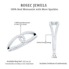 Certified Moissanite Infinity Promise Ring D-VS1 - Rosec Jewels