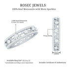 Rosec Jewels-Certified Moissanite Wedding Band
