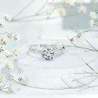 1.50 CT Moissanite Bezel Set Engagement Ring For Women D-VS1 - Rosec Jewels
