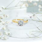 1.50 CT Moissanite Bezel Set Engagement Ring For Women D-VS1 - Rosec Jewels