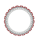 Rosec Jewels-Lab Created Ruby Cluster Wedding Band for Women
