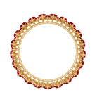 Rosec Jewels-Lab Created Ruby Cluster Wedding Band for Women
