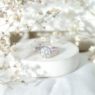 Bezel Set Moissanite Solitaire Ring For Engagement D-VS1 - Rosec Jewels