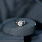 Bezel Set Moissanite Solitaire Ring For Engagement D-VS1 - Rosec Jewels