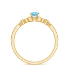Rosec Jewels-Natural Aquamarine Diamond Engagement Ring With Certificate